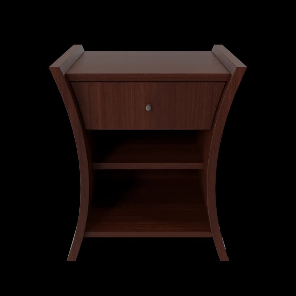 Image of Bedside Table African Cherry