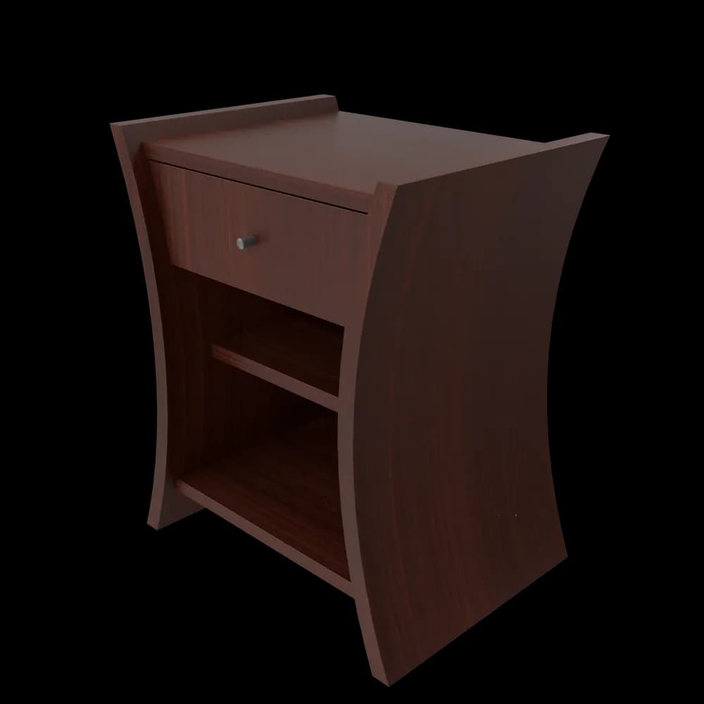 Image of Bedside Table African Cherry